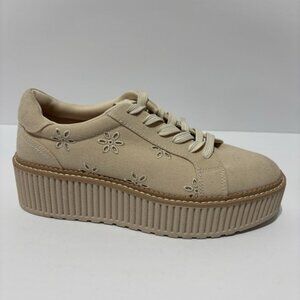 Dolce Vita Women’s Platform Lace-Up Sneakers Tan, Size 8.5 M